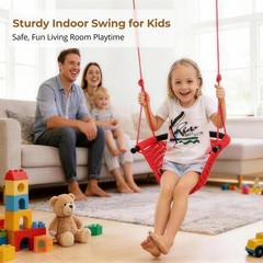 Swing Seat for Kids Heavy Duty Rope Play Secure Children Swing Set,Perfect fo…
