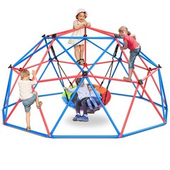 Climbing Dome Swing Set 10ft Jungle Gym Monkey Bars 800lbs for Kids Outdoor Play