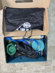 Ninja Obstacle Course 7 Obstacles Monkey bars Swing Rings 36’ Slackline Into Kit