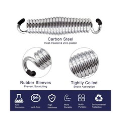 2Pack Heavy Duty Porch Swing Springs, 1600lb Capacity, Corrosio… Fast USA SHIP