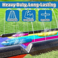 XL 20Ft Summer Vibes Premium Slip and Slide with 3 Bodyboards, Heavy Duty