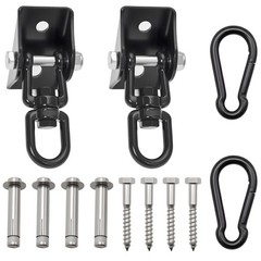 Heavy Duty Swing Hangers1200 lb Hammock Hanging kit360°Rotating Swing Hardwar…