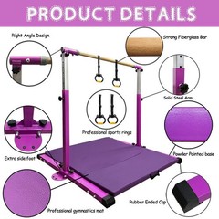 Gymnastics Kip Bar for Home Indoor Training,Horizontal Bar for Kids Girls Jun…