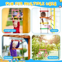2 Pack Gym Swing Sets 48” Trapeze Swing Bar Monkey Bar Heavy Duty Chain with…