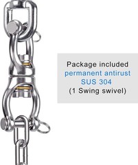 Heavy-Duty Silent Bearing Swing Swivel for Tire & Rope Swings, 770LB Capacity