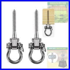 2 Packs Heavy Duty Swing Hangers Stainless Steel Swing Bolts Hook for Swingse…