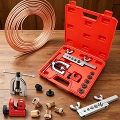 3/16Inch + 1/4 Inch Brake Line Repair Kit, 2 Set 25FT 3/16 1/4 Brake Line wit…