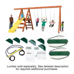 Swing-N-Slide Playsets Outdoor Swing Set Hardware Kit With Playset Accessories