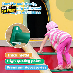 15 Set Metal Monkey Bars Ladder Rungs Set for Backyards Playground and Child….