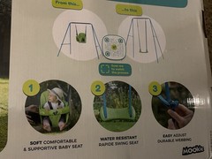 TP Small to Tall Swing Set Blue/Green 6 months to 3 Years