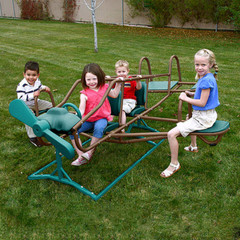 Flyer Teeter Totter Heavy-duty Powder-coated Steel Construction Earthtone Colors