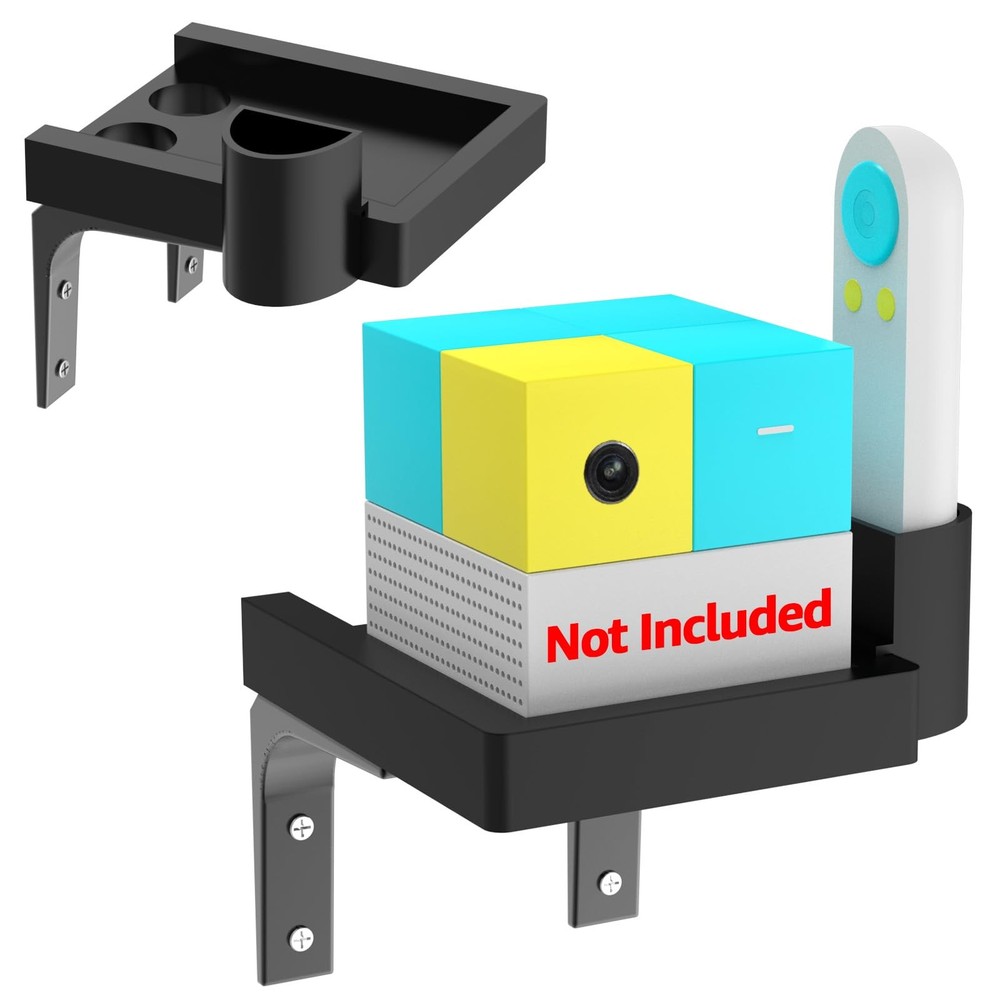Wall-Mounted Shelf for Nex Playground Console and Remote, Easy Assembly Requi…