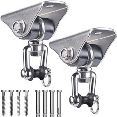 Anti-Squeaking Swing Hanger Stainless Steel Swing Set Hook Ceiling Mount Brac…