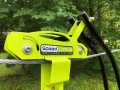 Zip line trolley with brake – Backyard Zipliner (Race Car style)