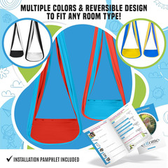 Sensory Swing for Kids with Reversible Colors – Indoor Ceiling/Outdoor Tree Hang