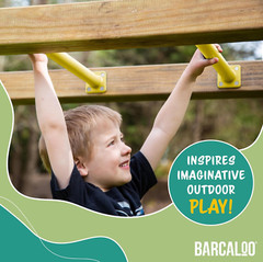 Playground Equipment Monkey Bars Playset Attachment – Set of 8 Yellow Powder Coa