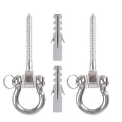 2 Pack Stainless Steel Sandbag Hooks 180°Swing Hanger Hardware for Hammock Chair