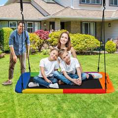700LBS 60 Inch Giant Platform Tree Swing for Kids and Adults, Indoor/Outdoor Adj