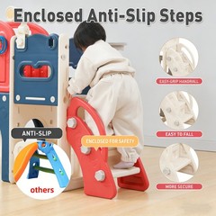 11 IN 1 Toddler Slide Climber Playset Playhouse Playground Indoor Outdoor Toys