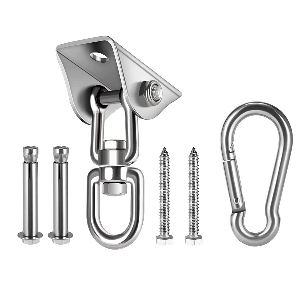 Hammock Hanging Kit, 1000 lb Capacity Heavy Duty 360° Rotate Swing Hooks for …