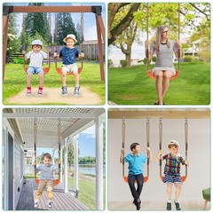Heavy Duty Swing Seats for Kids & Adults, Non‑Slip Flat Plastic Tree Swing Se…