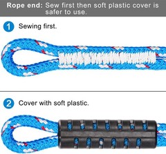 39” Tree Swing Rope with Stainless Steel Hook – 2500LB Load Capacity