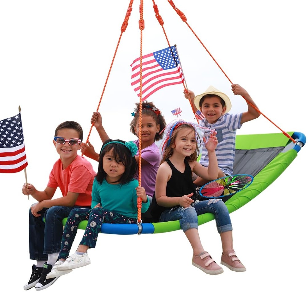Platform Swing – Large Rectangle Saucer Swing for Kids and Adults