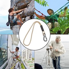 Quality Off-White Tree Swing Hanging Strap – 19 inch with Heavy Duty Hook