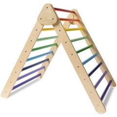 Kids Climbing Triangle Ladder Indoor Gym Playground Foldable Pikler Triangle Set