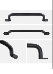 17.2 In Black Safety Handles Metal for Playground Accessories Pack of 4