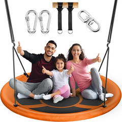 43″ Saucer Tree Swing for Kids Adult, 700Lbs Weight Capacity, Waterproof Flying