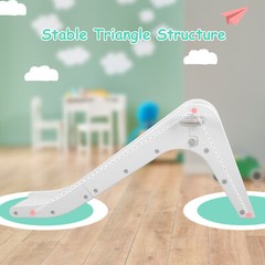 3 in 1 Slide for Kids Indoor Baby Play Climber Slide Set with Basketball Hoop