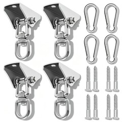 4Pcs Heavy Duty Swing Hangers Kit,304 Stainless Steel,1000 LBS Load Capacity,…