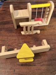 Ryan’s Room Dollhouse Playground Set – Swing Set-Ladder-Teeter Totter