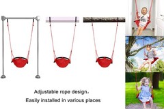 Swing Seat for Kids Heavy Duty Rope Play Secure Children Swing Set,Perfect fo…