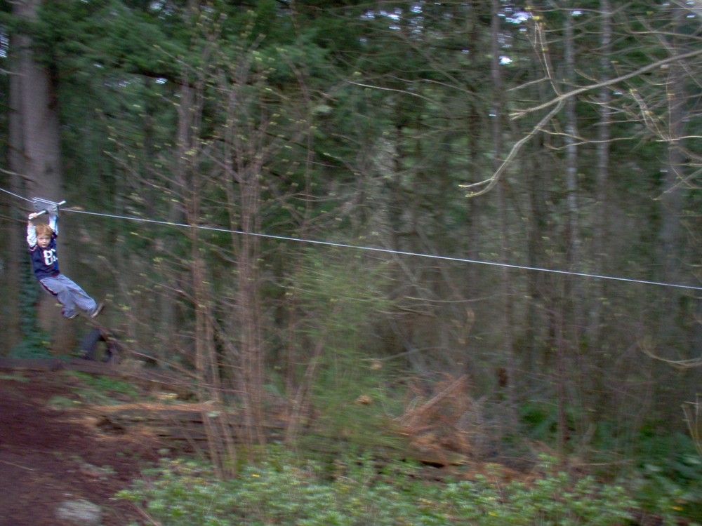 Zip Line 100′ Kit, Trolley, Cable Ride, High Quality Zipline, Made in USA!
