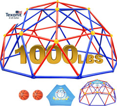 10FT Climbing Dome, Outdoor Jungle Gym for Kids with Climbing Grip – Geometric D