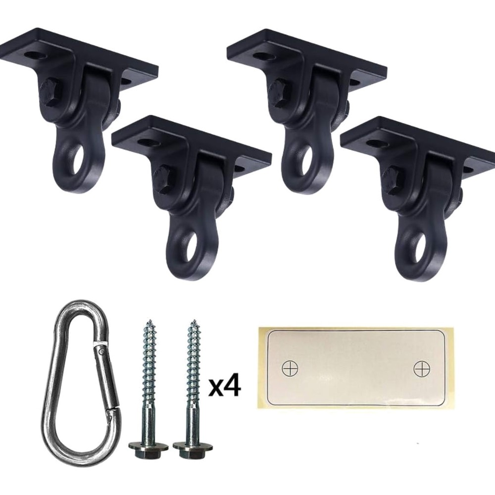 Heavy Duty Black Swing Hangers Screws Bolts Included Over 5000 lb Capacity Pl…