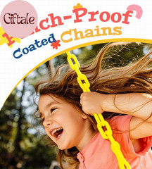 Heavy Duty Swing Seat, 66″ Rust-Resistant Chains with 30″ Ppc-Coated Section, Sw