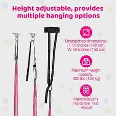 Sensory Swing for Kids Indoor and Outdoor Therapy Cuddle Swing Space Pink