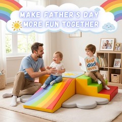 Foam Climbing Blocks 6-Piece Set – Indoor Climbing Toys for Toddlers Ages 1 t…