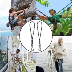 2 Pack 19 Inch Tree Swing Rope with Heavy Duty Hooks – Durable Outdoor Fun