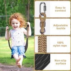 Heavy Duty High Back Full Bucket Toddler Swing Seat & Non-Slip Adult Plastic …
