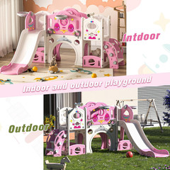 9-in-1 Toddler Slide & Climber Playset for Indoor/Outdoor Fun Ages 1-4