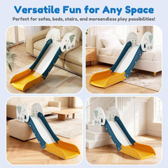 Adjustable Toddler Couch Slide, Adjustable Height Indoor Slide with HDPE Non-Sli