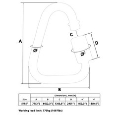 Set of 5 Carabiners for Ninja Slackline. Triangle Shaped Quick Links for Ninj…