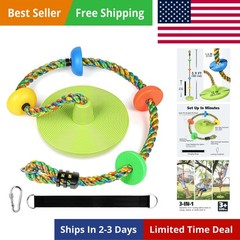 Tree Swing Climbing Rope, Heavy Duty Swings Seat Replacement for Kids Disc Ro…