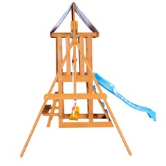 Wooden Outdoor Swing Set 3 in 1 Swing Set outdoor Children’s Playset with Slide