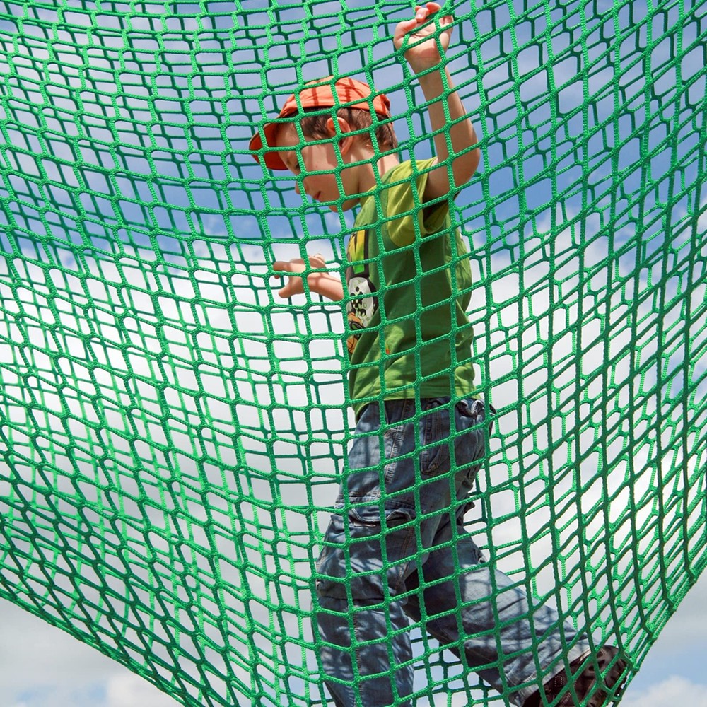 Playground Cargo Climbing Net 9.8×9.8 ft Kids Tree House