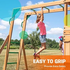 21 Inch Monkey Bars Kit Playground Monkey Bar Ladder Rungs for Backyard Indoor O